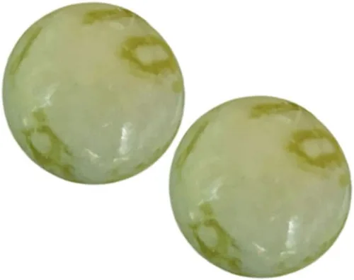 Healifty 2pc Jade Fitness Masaje Pelota para Terapia de Mano de Ancianos Bola de Ejercicio Punto de Presión Balonmano Grano Aleatorio 2pcs Random
