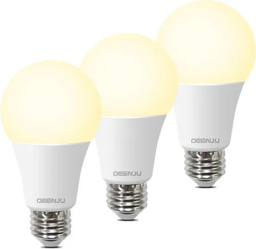 Miniatura 13 de Bombillas LED A19 DEGNJU, equivalentes a 100 vatios, luz diurna de 5000 K, 1500 lúmenes, base estándar E26, no regulables, bombillas LED de 13 W