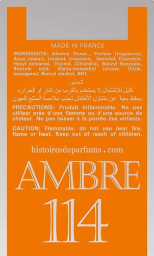 Miniatura 2 de Histoires de Parfums Ambre 114 Eau de Parfum en aerosol, 2 onzas líquidas