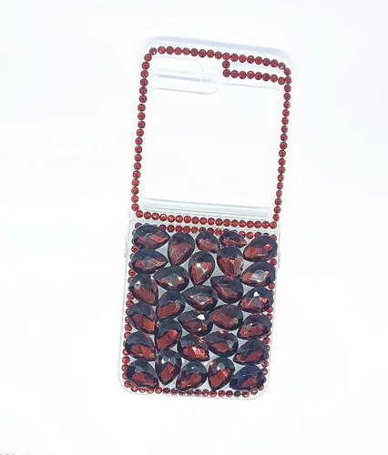 Miniatura 6 de Aikukiki Funda para Galaxy Z Flip 5, Galaxy Z Flip 5 5G, 3D hecha a mano con piedras deslumbrantes de cristal con diamantes brillantes para Samsung