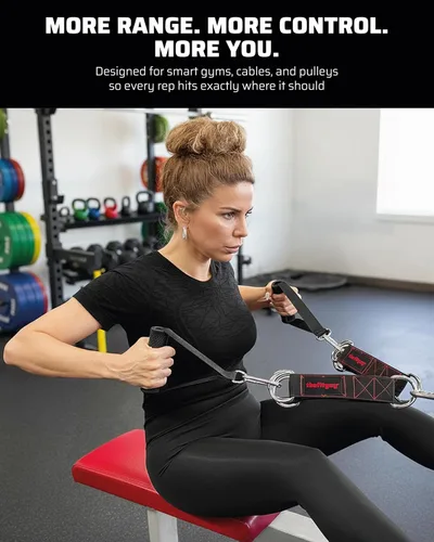 Miniatura 6 de THEFITGUY Correas de extensión de cable Desbloquea nuevos agarres y ejercicios 5 longitudes ajustables Resistente para accesorios de cables