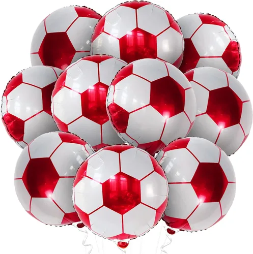 Miniatura 12 de KatchOn, Globos de baloncesto grandes de papel de aluminio color naranja, 18 pulgadas, paquete de 10 unidades, decoraciones de baloncesto