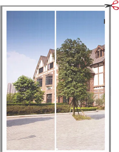 Miniatura 10 de Yotache - Puerta magnética ajustable con pantalla para puertas de 29"-33" de ancho y 79"-81" de altura, malla de poliéster reforzada con tira