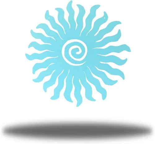 Miniatura 11 de Riverside Designs Sunburst - Arte de pared de metal para decoración al aire libre, resistente e impermeable, fabricado en Estados Unidos