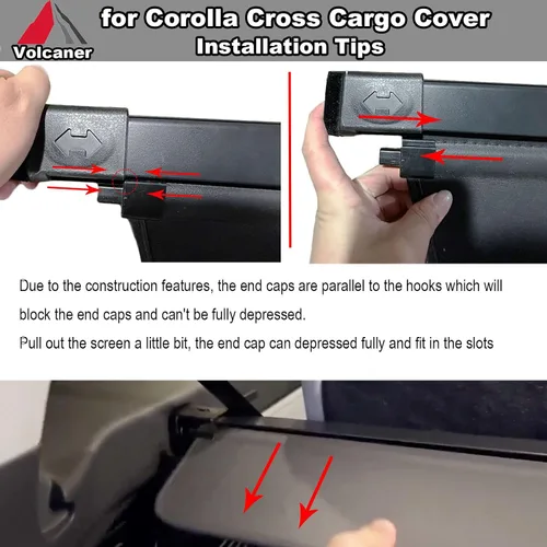 Miniatura 2 de Cubierta de carga para Toyota Corolla Cross 2026, accesorios 2022-2025, cubierta retráctil para maletero de seguridad para accesorios Corolla Cross