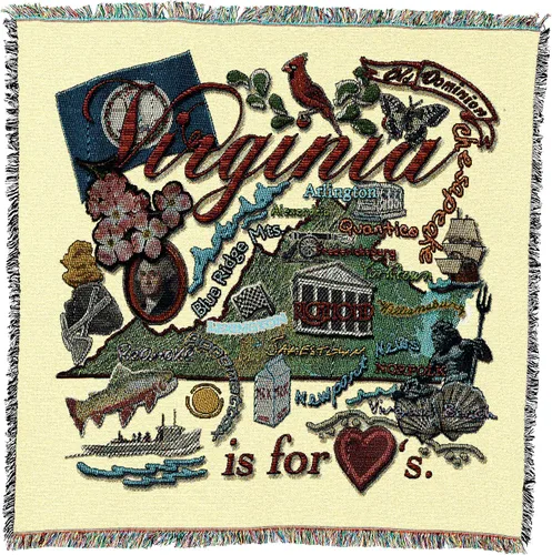 Miniatura 34 de Pure Country Weavers State of Alabama - Manta cuadrada para regalo, manta de tapiz tejida de algodón, fabricada en los Estados Unidos