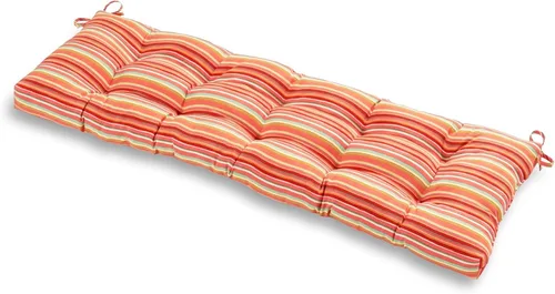 Miniatura 26 de Greendale Home Fashions Cojín de banco para exteriores de 51 pulgadas, Adobe Stripe