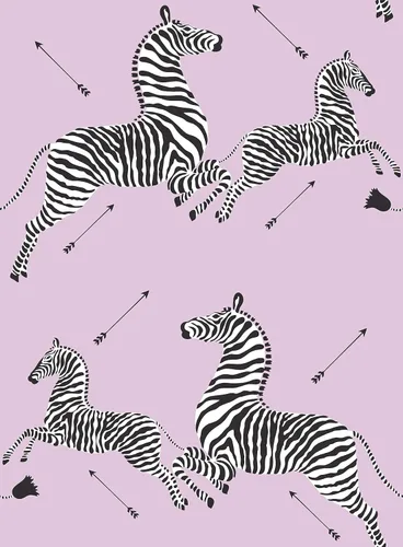 Scalamandre Lilac Zebra Safari - Papel tapiz autoadhesivo