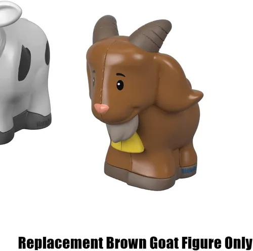 Miniatura 3 de Pieza de repuesto para el juego Fisher-Price Little People Farm Animal Friends - GFL21 ~ Figura de repuesto de cabra marrón