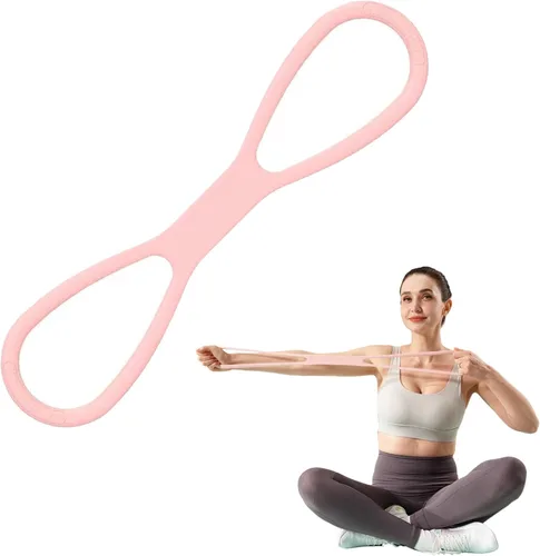 Miniatura 9 de Bandas de resistencia, bandas elásticas sin látex de 6.5 pies de largo, bandas de ejercicio para terapia física, yoga, pilates, rehabilitación