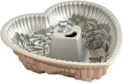 Miniatura 5 de Nordic Ware Wildflower Heart Bundt, 6 tazas, caramelo