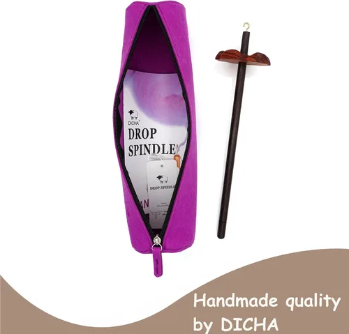 Miniatura 6 de DICHA Kit de husillo de caída de 3 pulgadas, husillos de madera verticales altos y bajos con tutorial, ruedas giratorias de tejido