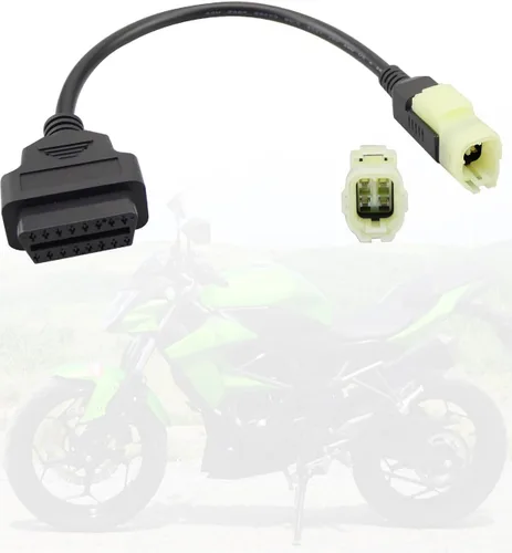 Cable de diagnóstico OBD2 apto para motocicleta Kawasaki, adaptador OBD2 de 4 pines a 16 pines apto para Z250 Z650 Z1000 ER6N EX650F Ninja400