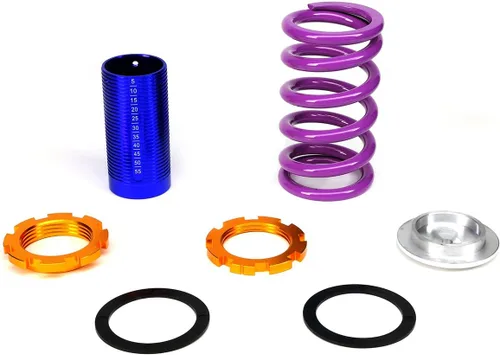 Miniatura 4 de DNA MOTORING Juego de 4 resortes de suspensión compatibles con 88-00 Civic / 93-97 Civic Del Sol / 88-91 CRX / 90-01 Integra, morado