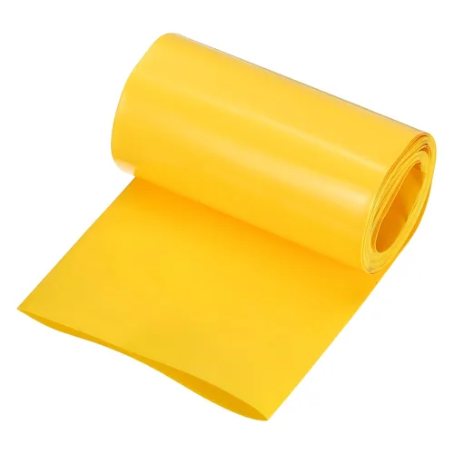 Miniatura 14 de MECCANIXITY Envoltura de Batería de PVC Termorretráctil de 127 mm de Diámetro 200 mm Plana 10 Pies (3 metros) Negra con Buena Aislación para Paquete