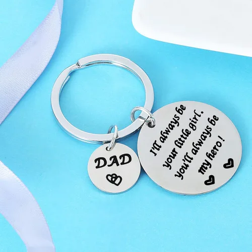 Miniatura 4 de Nimteve Regalos para papá de hijo, hija, papá, llavero para padre, etiquetas para papá, joyería para el día del padre, cumpleaños, Llavero Hero Dad