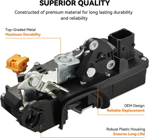 Miniatura 3 de SYERAL Motor eléctrico para cerradura de puerta delantera derecha del lado del pasajero 931-304 compatible con Cadillac Escalade ESV EXT, compatible