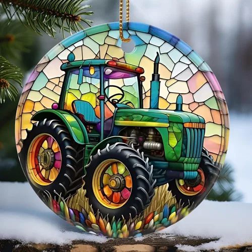 Miniatura 11 de Touber Adorno Navideño, Adorno de Navidad, Idea de Regalo de Vacaciones, Recuerdo Familiar, Cerámica Redonda, Intercambio de Regalos, Idea de Abeja