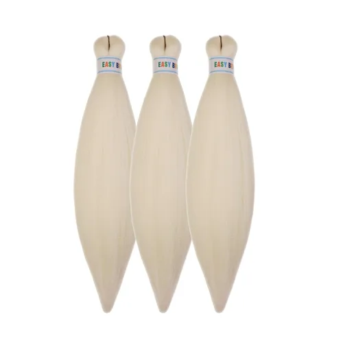 Miniatura 21 de Pelo corto negro trenzado preestirado de 14 pulgadas para trenzas sin nudos, pelo sintético 1B trenzado para trenzas Bob Box