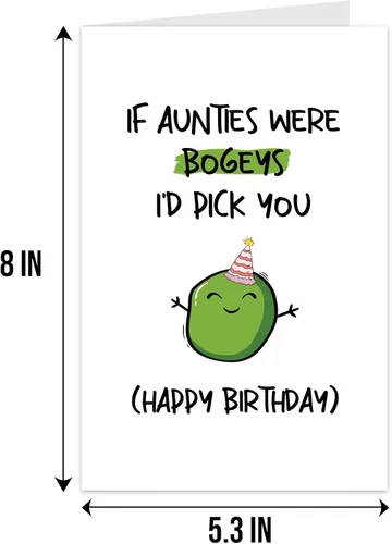 Miniatura 2 de Qiliji Divertida tarjeta de cumpleaños para tía, tarjeta de cumpleaños humorística para tía, tarjeta de feliz cumpleaños de sobrina sobrino, If