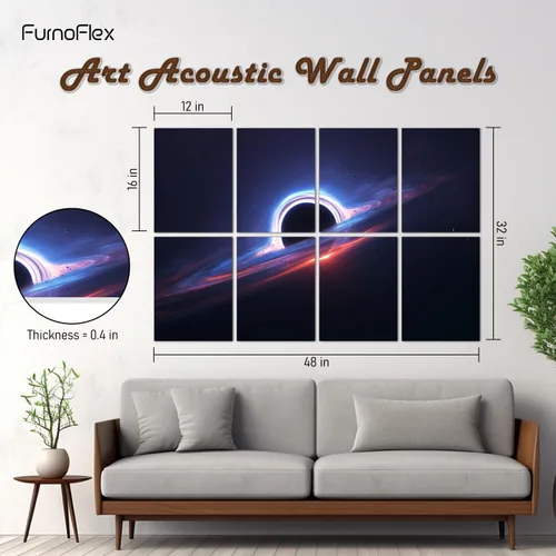 Miniatura 2 de FurnoFlexArt Paneles Acústicos Artísticos Azulejos Decorativos para Habitación Paneles de Espuma Insonorizante Absorbentes Amortiguación de Ruido