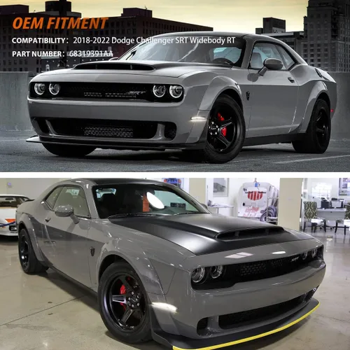 Miniatura 8 de ADIIL Luces de posición laterales LED de repuesto para Dodge Challenger SRT Widebody RT ámbar LED guardabarros delanteros OEM Fit Sidemarker Kit
