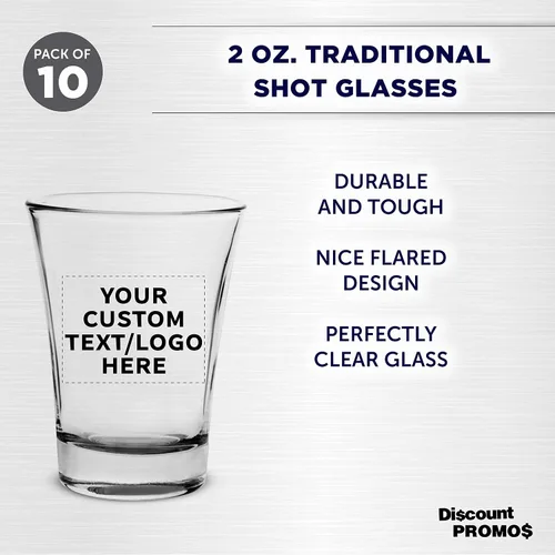 Miniatura 3 de Vasos de chupito personalizados de 2 onzas, juego de 10, paquete personalizado a granel, ideal para bodas, fiestas, cumpleaños, regalos, color negro