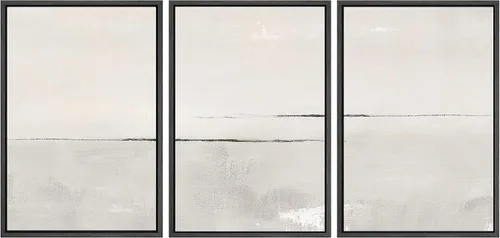 Miniatura 128 de SIGNWIN Lienzo enmarcado para pared, juego de arte de puesta de sol, horizonte, cielo, paisaje, fotografía, arte moderno, paisaje, relajante