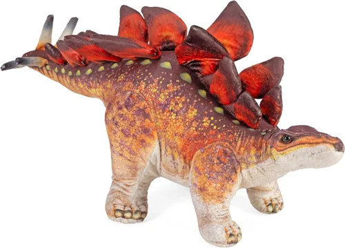 Wild Republic Colección de artista, dinosaurio estegosaurio, regalo para niños, 15 pulgadas, juguete de peluche, botellas de agua recicladas