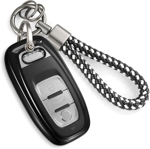 Miniatura 56 de para Buick - Funda para llavero con llavero de cuerda trenzada metálica anti-pérdida mejorada, carcasa suave de TPU exquisita para Avenir Envision