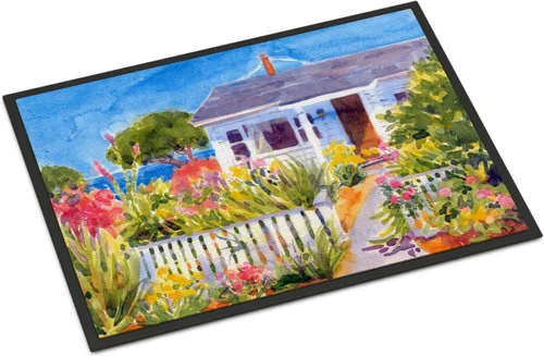 Miniatura 25 de Caroline's Treasures 6055MAT Flower - Tapete Amaryllis de 18 x 27 pulgadas para puerta delantera, para interiores y exteriores, para entrada