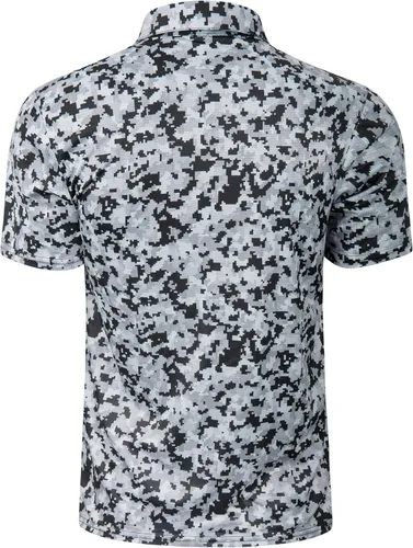 Miniatura 101 de TAPULCO Camisetas tipo polo de secado rápido para hombre, diseño de camuflaje, atléticas, ligeras, transpirables, casuales, para golf