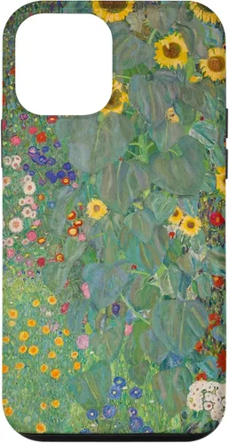 Miniatura 15 de iPhone 14 Plus Flower Garden Klimt Pintura Arte Floral Verde Cubierta Teléfono Funda