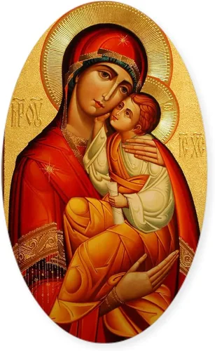 Miniatura 5 de CafePress - Adhesivo ovalado de la Virgen María de Fátima - Adhesivo ovalado para parachoques de coche Blanco - Pegatina Ovalada Virgen María Fátima