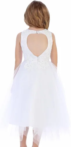 Miniatura 2 de Vestidos de Primera Comunión para Niñas 7-16 Vestido de Santa Comunión Blanco Vestidos de Primera Comunión para Niñas