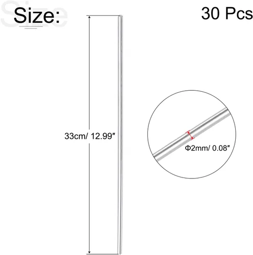Miniatura 2 de uxcell Varillas de soldadura de aluminio Alambre de soldadura de silicio de aluminio Herramienta de reparación multiusos 1/8 "x 19.69" 30 piezas