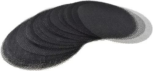 Miniatura 12 de HAHIYO 50 unidades de 4 pulgadas/3.9 in cuadrado negro fibra de vidrio agujero de malla almohadilla inferior rejilla alfombrilla bonsái drenaje