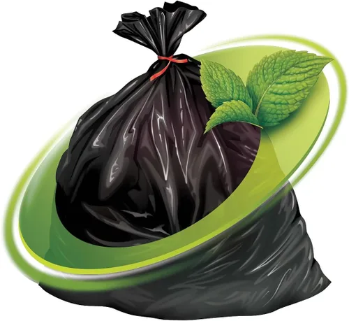 Mint-X Bolsas de basura repelentes de roedores, 1.7 mil, sello plano, 46 pulgadas de alto x 33 pulgadas de largo, color negro (paquete de 100)