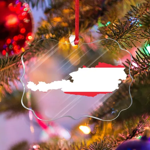 Miniatura 16 de Bandera de Albania, silueta de árbol, adorno de decoración de árbol de Navidad, bandera nacional, recuerdo de árbol de Navidad, recuerdo de Albania