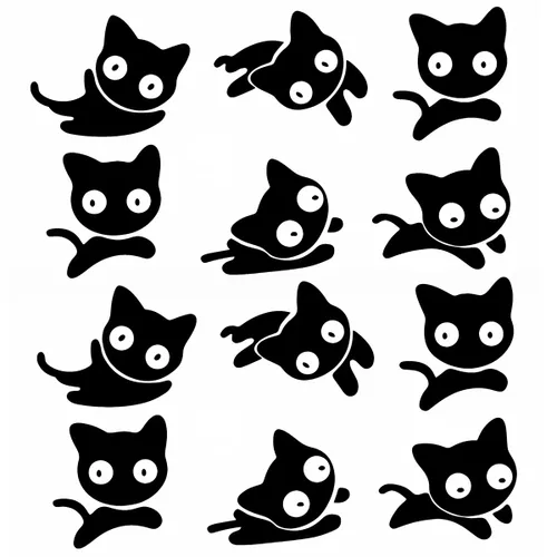 Miniatura 8 de 2 hojas de tatuajes temporales pequeños pequeños para mujeres y hombres, dedos manos, cuello, muñeca y cara, lindas calcomanías de tatuajes falsos