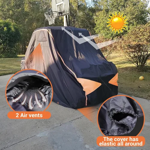Miniatura 6 de Funda UTV, lado a lado, impermeable, resistente al aire libre, material Oxford 600D, compatible con Can Am Defender Polaris RZR Ranger Ctmoto Cforce