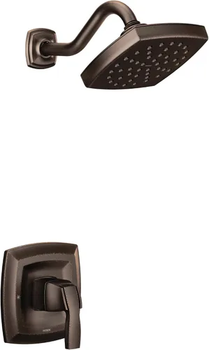 Miniatura 9 de Moen UT3692EPBG Voss M-CORE 3-Series - Kit de molduras de ducha de rendimiento ecológico con 1 mango, requiere válvula, oro cepillado
