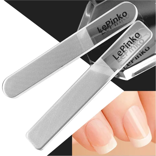 Miniatura 8 de Juego de 10 limas de uñas de doble cara de grano 100/180, limas de pulido de uñas lavables para uso en salón de belleza, herramienta profesional