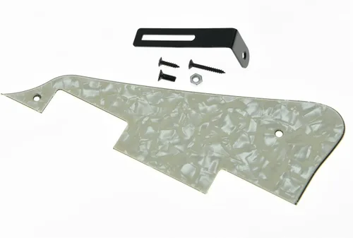 Miniatura 28 de KAISH Golpeador de guitarra LP blanco envejecido de 3 capas con soporte cromado para Epiphone Les Paul