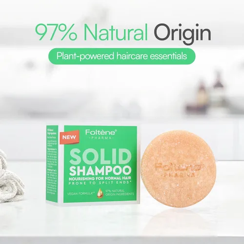 Miniatura 8 de Foltene PHARMA Barra de champú sólido – Champú sólido nutritivo para cabello normal propenso a puntas abiertas – Limpiador de cabello vegano, sin