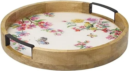 Miniatura 6 de Gourmet Basics by Mikasa Vella Lazy Susan - Bandeja para servir, 16 pulgadas, surtido