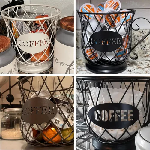 Miniatura 5 de TreeLen Soporte para tazas de café K, organizador de almacenamiento de cápsulas K, soporte para tazas Keurig para encimeras, soportes Kcup