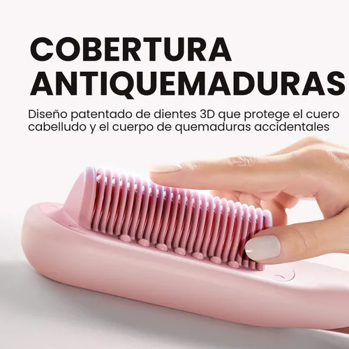 Miniatura 7 de Cepillo Alisador de Cabello con Vapor Pro de Wavytalk, Cepillo Alisador de 3 en 1 con Vapor, Reduce el Daño, Nutre el Cabello y Acelera el Alisado