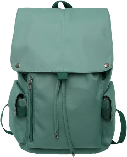 Miniatura 4 de Mochila vintage apta para laptop de 15.6 pulgadas, bolsa de libros retro genial, mochila estética preppy Y2K College Casual Daypack, Negro