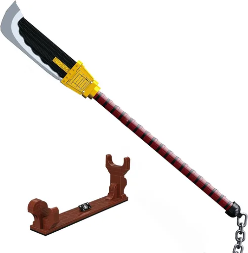 Miniatura 7 de TOY PLAYER Juego de construcción de espada de demonio, espada de Agatsuma Zenitsu con vaina y soporte - Compatible con conjuntos de Lego